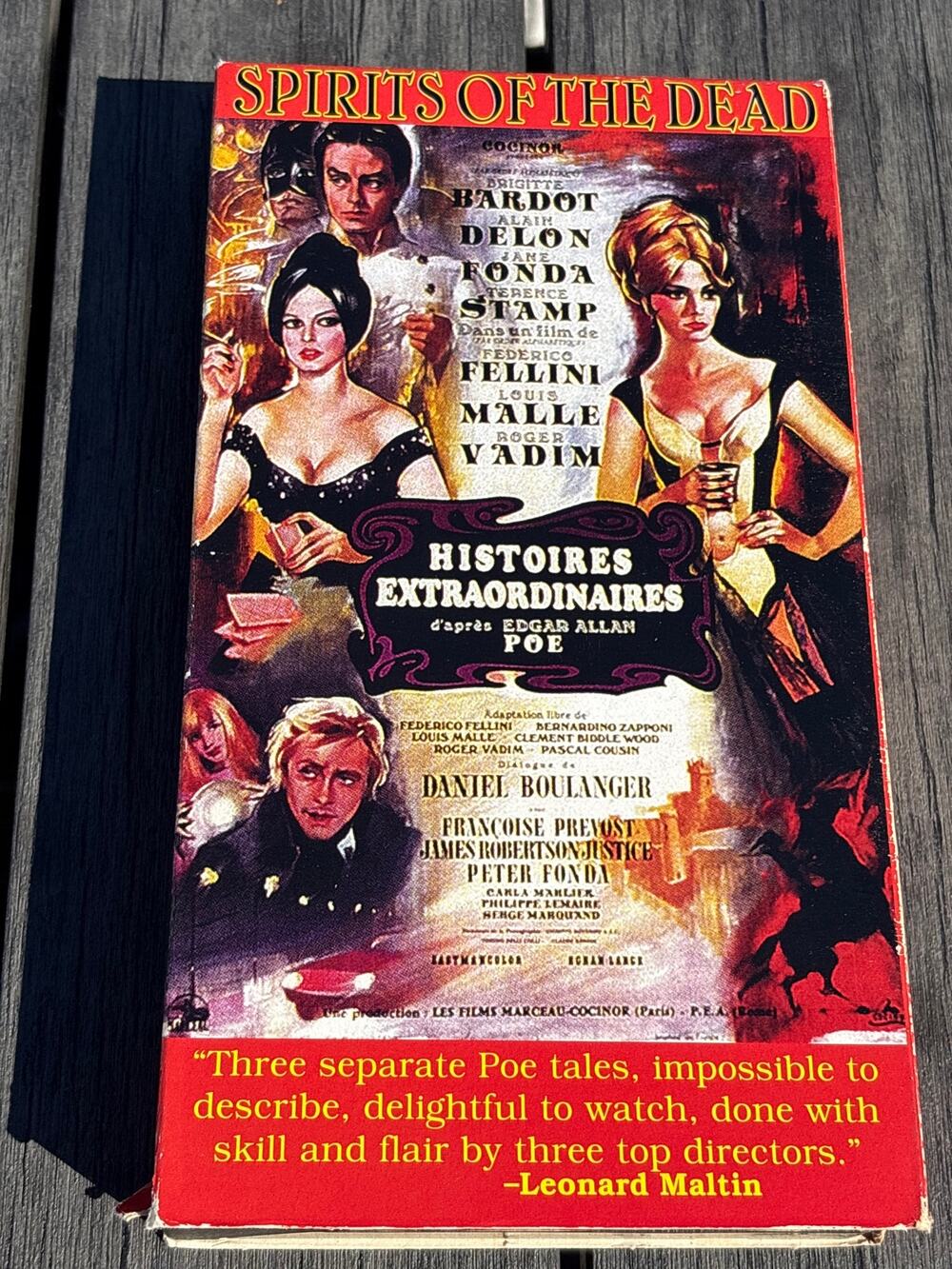 Poe Tales 1968 Brigitte Bardot,Alain Delon 1996 VHS Spirits of the Dead